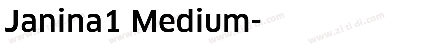 Janina1 Medium字体转换